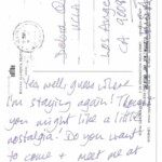 PC#116 BACK_LONDON- Mailed xx/xx/xxxx - Yes, well, guess where I's staying again! Thought you might like a little nostalgia! Do you want to come + meet me at the airport? That was amazing! Love Lemmy XXXX Pix? Text? PC#116 BACK_LONDON- Mailed xx/xx/xxxx - Yes, well, guess where I's staying again! Thought you might like a little nostalgia! Do you want to come + meet me at the airport? That was amazing! Love Lemmy XXXX Pix? Text?