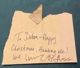 Lemmy uses electrical tape to tag my Christmas Gift tag Christmas-Present-Tag-1994_new