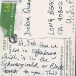 PC#11 BACK OFFENBURG - "Hi Deb. Here we are in Offenburg which is in the Schwarzwald or Black Forest to you. This is, however, not a view of it, but an Englishman with a nice flag! Love Lem" PC#11 BACK OFFENBURG - "Hi Deb. Here we are in Offenburg which is in the Schwarzwald or Black Forest to you. This is, however, not a view of it, but an Englishman with a nice flag! Love Lem"