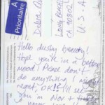 PC#13-BACK-COPENHAGEN - "Hello dusky beauty! Hope you’re in a better mood! Please don’t’ do anything I might regret, OK! I’ll see you in Nov + tickle your fancy!! Love Lem" PC#13-BACK-COPENHAGEN - "Hello dusky beauty! Hope you’re in a better mood! Please don’t’ do anything I might regret, OK! I’ll see you in Nov + tickle your fancy!! Love Lem"