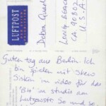 PC#15 BACK BERLIN - This postcard really shows Lemmy's humor. He writes a postcard in German knowing that I cannot read it. So will have to find a German friend or try to translate on Google. I do see that he was in studio with the great band Skew Siskin... PC#15 BACK BERLIN - This postcard really shows Lemmy's humor. He writes a postcard in German knowing that I cannot read it. So will have to find a German friend or try to translate on Google. I do see that he was in studio with the great band Skew Siskin...