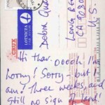 PC#16-BACK POLAND - "Hi That. OOOOh I’m horny! Sorry – but I am! Three weeks, and still no sign of land! See you soon. Love Lem" PC#16-BACK POLAND - "Hi That. OOOOh I’m horny! Sorry – but I am! Three weeks, and still no sign of land! See you soon. Love Lem"