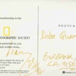 PC#40 BACK NAT GEO - Mailed 1996 - Lemmy was very good at keeping up my National Geographic Magazine subscription. He loved a well educated woman. PC#40 BACK NAT GEO - Mailed 1996 - Lemmy was very good at keeping up my National Geographic Magazine subscription. He loved a well educated woman.