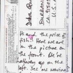 PC#43 BACK NORWAY - Mailed xx/xx/xxxx - "Hi and the price of fish!! Here we are in the picture on the front. We're halfway up on the left. See me waving? Snow's too thick, prob'ly. See you soon. Love Lem XXX PC#43 BACK NORWAY - Mailed xx/xx/xxxx - "Hi and the price of fish!! Here we are in the picture on the front. We're halfway up on the left. See me waving? Snow's too thick, prob'ly. See you soon. Love Lem XXX