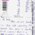 PC#51 BACK LONDON - Mailed xx/xx/1998 -"Hi Deb, Here we are back in the old country. As usual the rain is lovely and warm! Here is a heraldic picture of people with an exaggerated opinion of themselves! See you next week. (Call Alex) + meet me if you like. Love Lem XXX PC#51 BACK LONDON - Mailed xx/xx/1998 -"Hi Deb, Here we are back in the old country. As usual the rain is lovely and warm! Here is a heraldic picture of people with an exaggerated opinion of themselves! See you next week. (Call Alex) + meet me if you like. Love Lem XXX