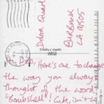 PC#79 BACK TUCSON - Mailed xx/xx/xxxx - "Hi Deb, Here's one to change the way you always thought of the word 'Bombshell' ! Cute, isn't he? Love & Rockets. Lem XXX PC#79 BACK TUCSON